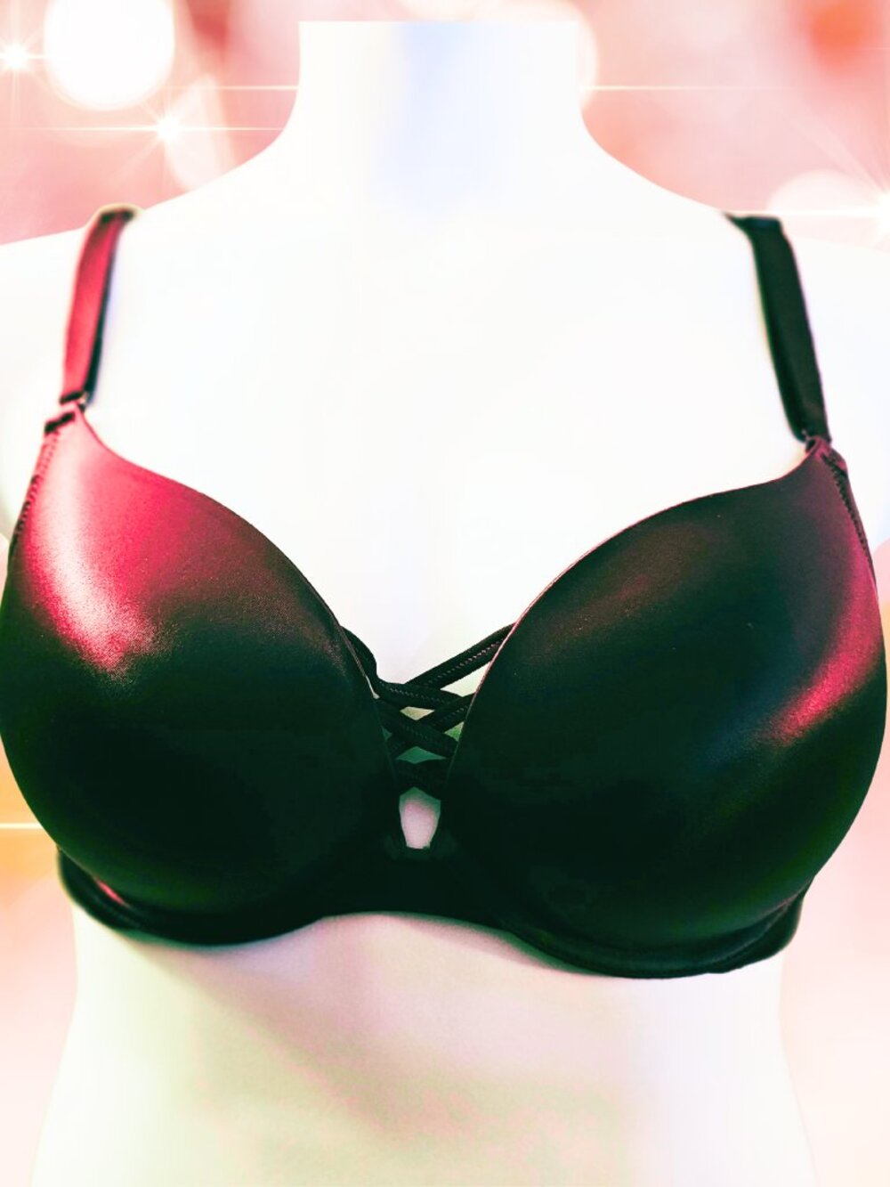 Torrid Curve 40C Wine 360 Back Smoothing Push Up Plunge Bra